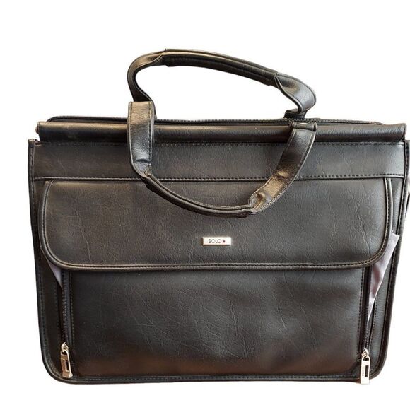 Solo Brief case Black VGC - Picture 1 of 7